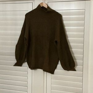 French Connection Chocolate Brown Turtleneck Sweater